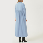 Blue chic loose women's long-sleeved dress