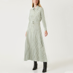 Striped loose women's long-sleeved dress
