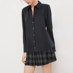 Casual single-breasted loose women's long-sleeved shirt