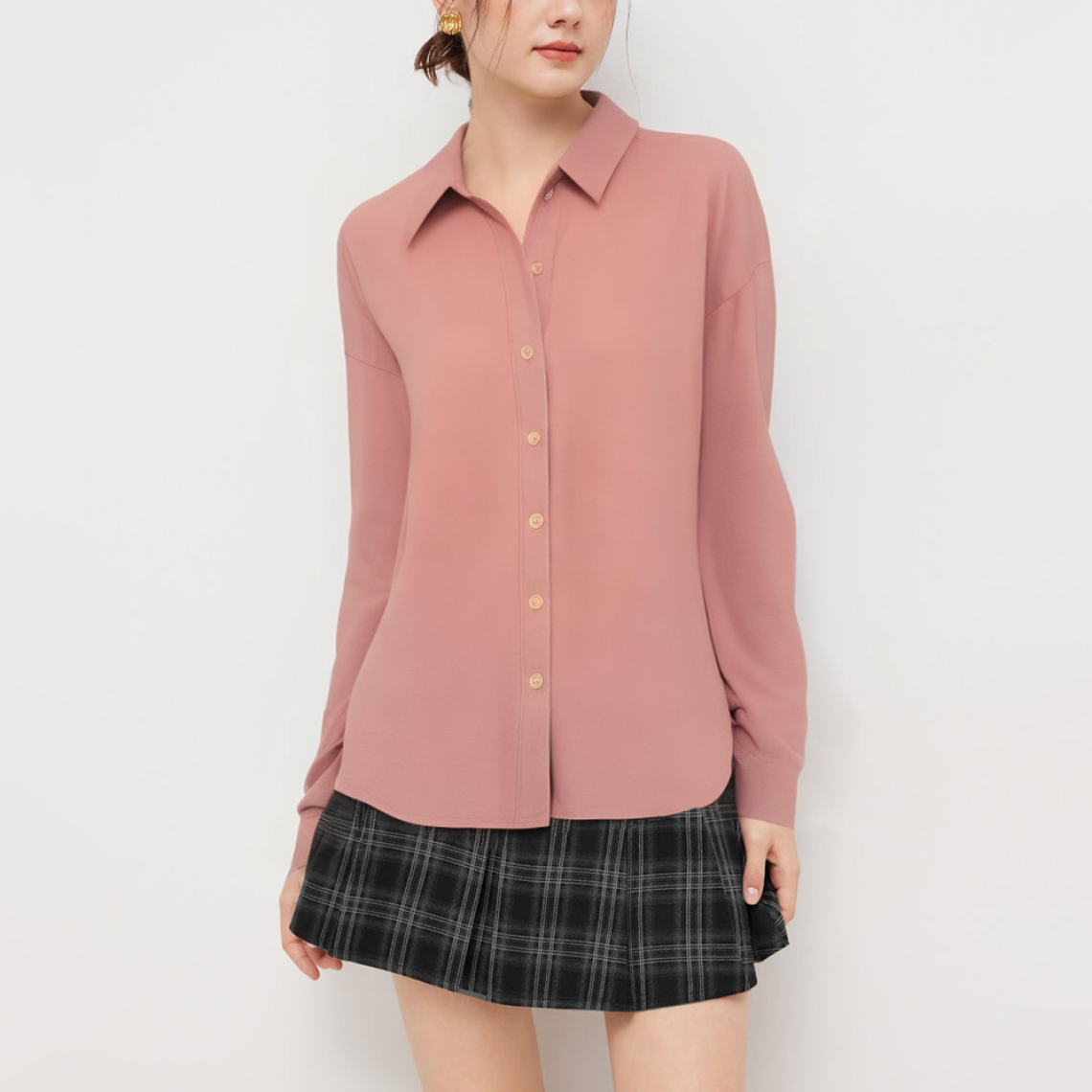 Autumn casual loose women's long-sleeved shirt