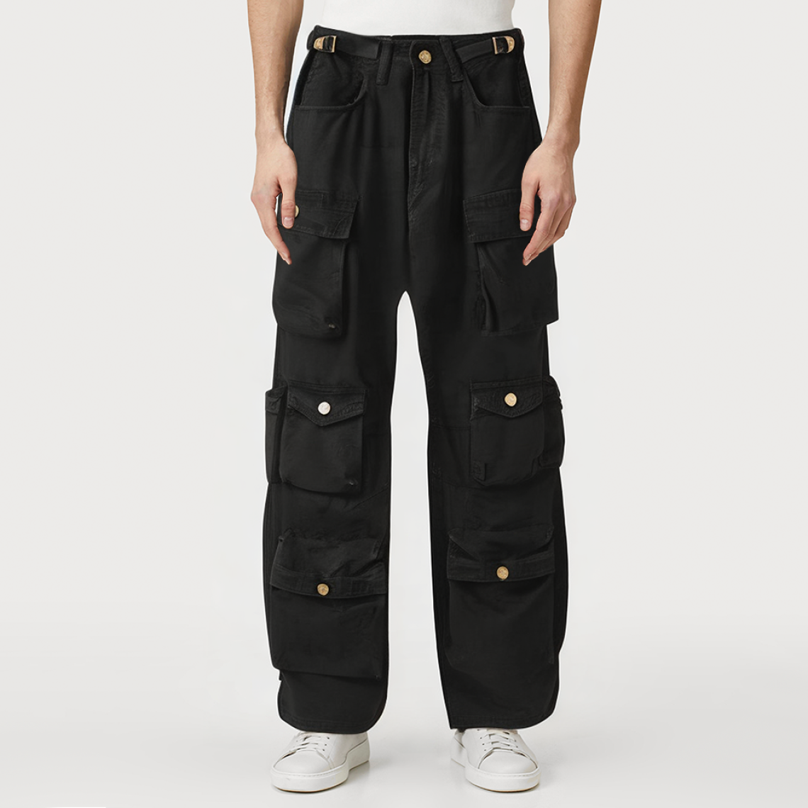 Men's casual multi-pocket work trousers