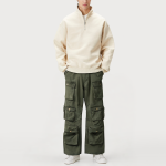 Trendy wide-leg loose men's work trousers