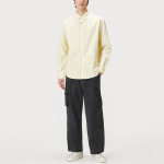 Men's casual straight mid-rise work trousers