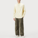 Vintage cotton wide-leg men's work trousers