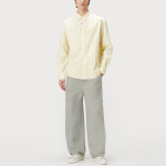 Retro loose wide-leg men's denim trousers