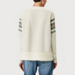 High quality jacquard thick cashmere sweater for men