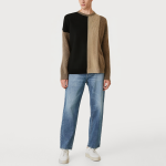 Men's contrasting crew neck sweater