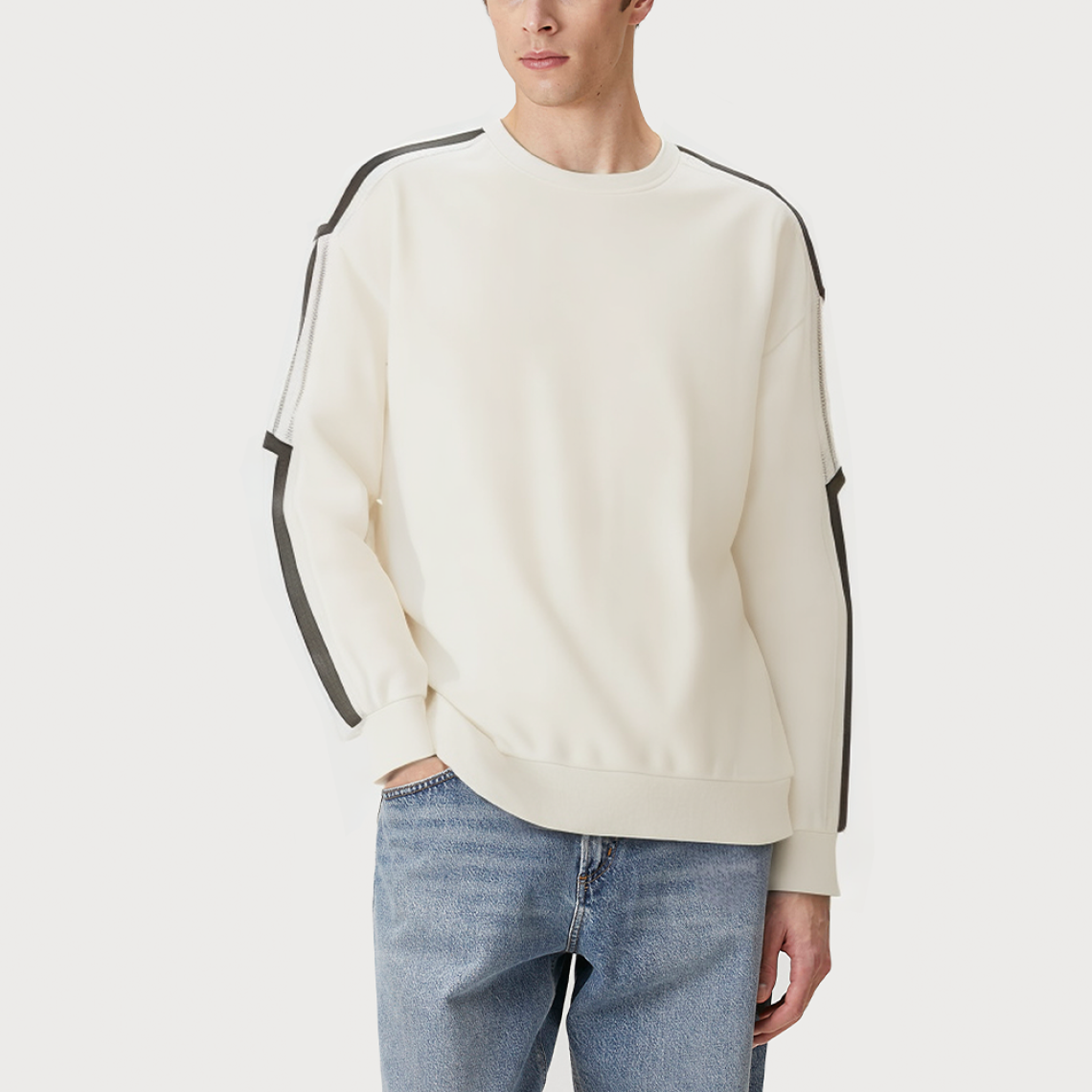 Round neck casual loose men's sweatshirt