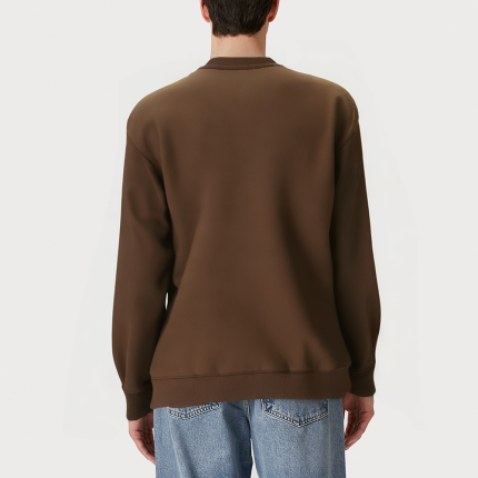 Contrast color stitching loose men's sweatshirt