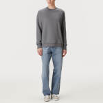 Gradient color crew neck comfortable men's sweatshirt