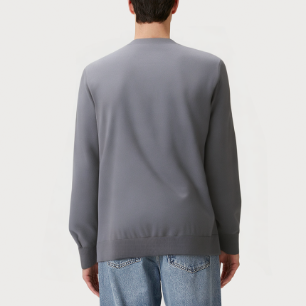 Gradient color crew neck comfortable men's sweatshirt
