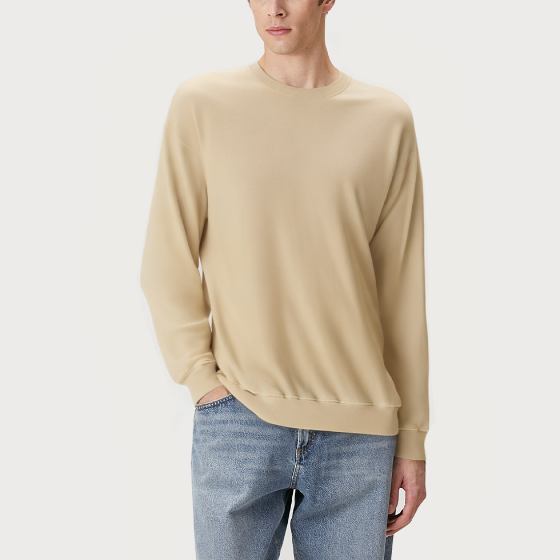 Autumn comfortable round neck men's sweatshirt
