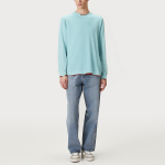 Contrast color comfortable crew neck men's sweatshirt