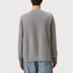 Gray casual autumn round neck men's sweatshirt