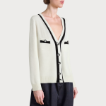 Light luxury autumn V-neck women's sweater