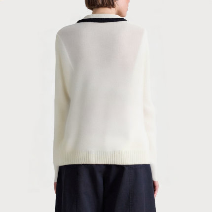 Light luxury autumn V-neck women's sweater