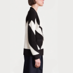 Women's diamond pattern single-breasted cardigan