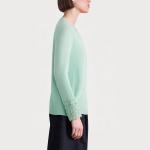 Soft V-neck slim-fit women's sweater