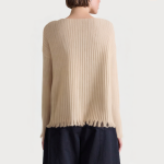 Loose casual V-neck women's sweater