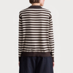 Vintage striped round neck women's sweater