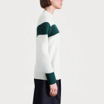 Simple contrast color hollow women's sweater