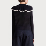 Vintage soft ruffled women's sweater