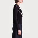 Vintage soft ruffled women's sweater