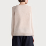 Autumn floral embroidered women's sweater