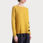 Yellow comfortable loose women's sweater
