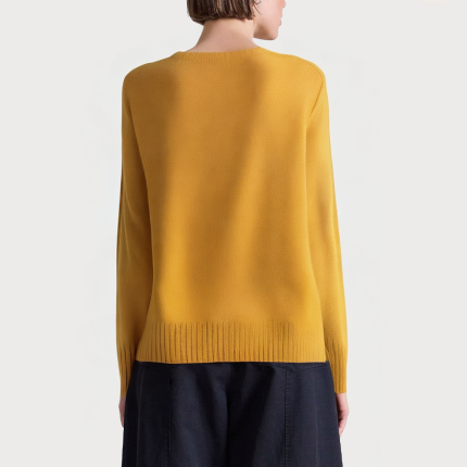 Yellow comfortable loose women's sweater