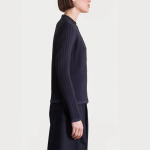 Vintage single-breasted long-sleeved women's sweater