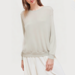 Casual simple round neck women's sweatshirt