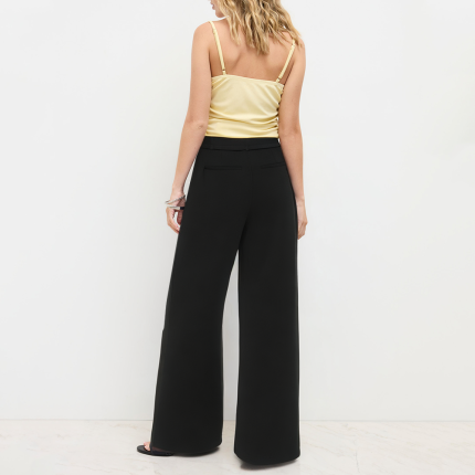 Simple straight wide-leg women's trousers