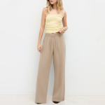 High elastic drawstring breathable women's trousers