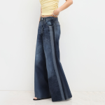 High-quality stretch women's denim trousers